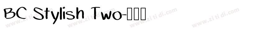 BC Stylish Two字体转换